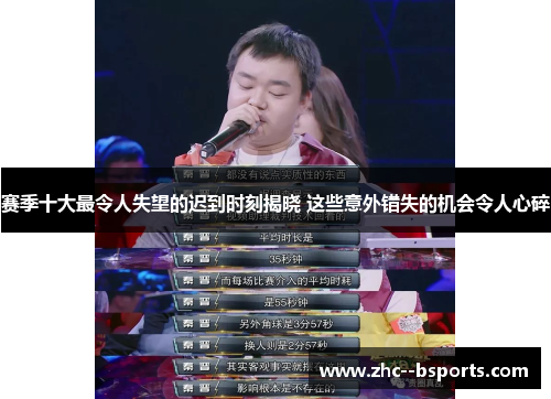 赛季十大最令人失望的迟到时刻揭晓 这些意外错失的机会令人心碎 赛季十大最令人失望的迟到时刻揭晓 这些意外错失的机会令人心碎